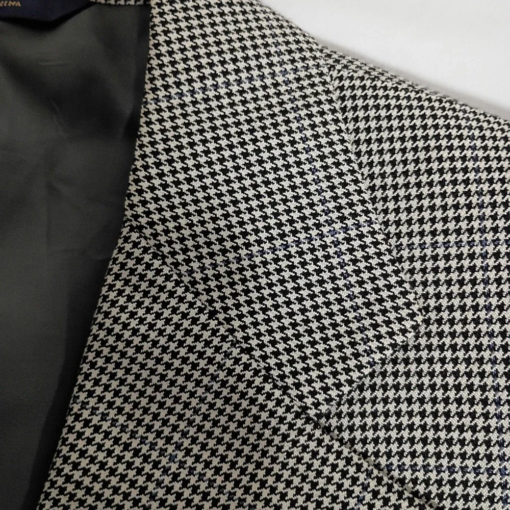 Brooks Brothers 1818 Madison x E. Thomas Blazer 38S Silk Wool Herringbone Jacket